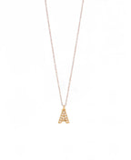 Letter Gold Chain Pendant Necklace