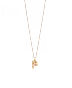 Letter Gold Chain Pendant Necklace