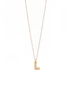 Letter Gold Chain Pendant Necklace