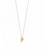 Letter Gold Chain Pendant Necklace