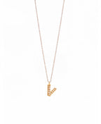 Letter Gold Chain Pendant Necklace