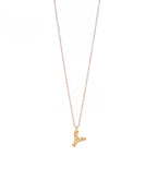Letter Gold Chain Pendant Necklace