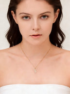 Letter Gold Chain Pendant Necklace