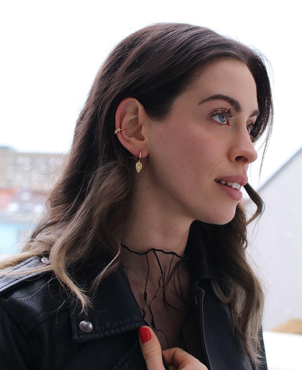 FLOWER GIRL EAR CUFF